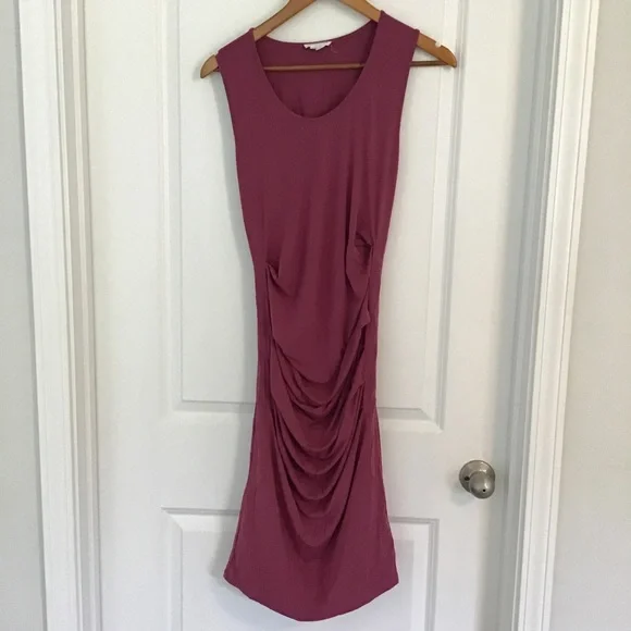 Ingrid & Isabel Sleeveless Bodycon Maternity Dress with Ruching - Picture 4 of 8